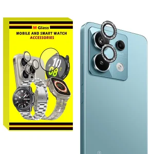 محافظ لنز دوربین رینگی ام‌گلس مدل Ring-Diamond-MG مناسب برای گوشی موبایل شیائومی Redmi Note 13 Pro 5G