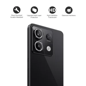 محافظ لنز دوربین رینگی ام‌گلس مدل Ring-Diamond-MG مناسب برای گوشی موبایل شیائومی Redmi Note 13 Pro 5G