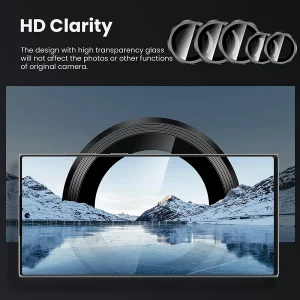 محافظ لنز دوربین بادیگارد مدل رینگی مناسب برای گوشی موبایل سامسونگ Galaxy S24 Ultra