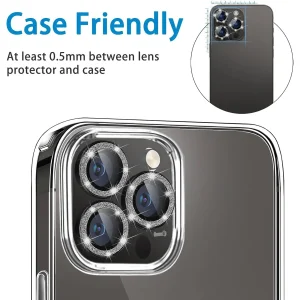 محافظ لنز دوربین بادیگارد مدل رینگی نگین ریز مناسب برای گوشی موبایل اپل iPhone 15 Pro / 15 Pro Max