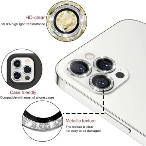 محافظ لنز دوربین بادیگارد مدل رینگی نگین ریز مناسب برای گوشی موبایل اپل iPhone 15 Pro / 15 Pro Max