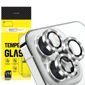 محافظ لنز دوربین بادیگارد مدل رینگی نگین ریز مناسب برای گوشی موبایل اپل iPhone 15 Pro / 15 Pro Max