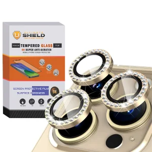 محافظ لنز دوربین آلتیمیت شیلد مدل Ring Metal Diamond مناسب برای گوشی موبایل اپل Iphone 14 Pro / 14 Pro max