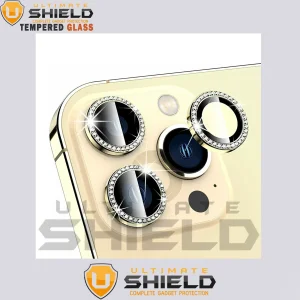 محافظ لنز دوربین آلتیمیت شیلد مدل Ring Metal Diamond مناسب برای گوشی موبایل اپل Iphone 14 Pro / 14 Pro max