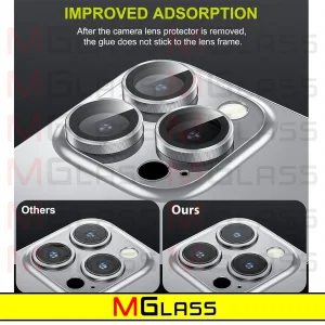 محافظ لنز دوربین ام‌گلس مدل Ring-Metal-MG مناسب برای گوشی موبایل اپل Iphone 15 Pro