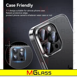 محافظ لنز دوربین ام‌گلس مدل Ring-Metal-MG مناسب برای گوشی موبایل اپل Iphone 15 Pro