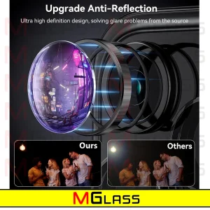 محافظ لنز دوربین ام‌گلس مدل Ring-Metal-MG مناسب برای گوشی موبایل اپل Iphone 15 Pro