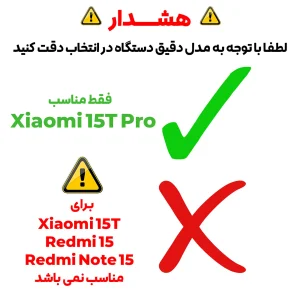 محافظ لنز دوربین بادیگارد مدل BLK مناسب برای گوشی موبایل شیائومی 15T Pro