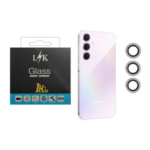 محافظ لنز دوربین ال کا جی مدل نگین دار مناسب برای گوشی موبایل سامسونگ Galaxy A35 5G
