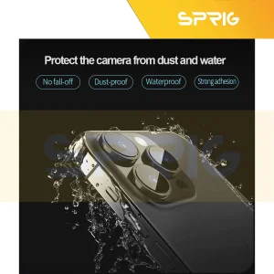 محافظ لنز دوربین اسپریگ مدل Ring Metal مناسب برای گوشی موبایل اپل Iphone 15 Pro