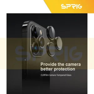 محافظ لنز دوربین اسپریگ مدل Ring Metal مناسب برای گوشی موبایل اپل Iphone 15 Pro