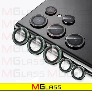 محافظ لنز دوربین ام‌گلس مدل Ring-Metal-MG مناسب برای گوشی موبایل سامسونگ Galaxy S24 Ultra