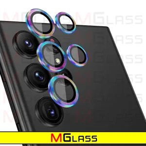 محافظ لنز دوربین ام‌گلس مدل Ring-Metal-MG مناسب برای گوشی موبایل سامسونگ Galaxy S24 Ultra