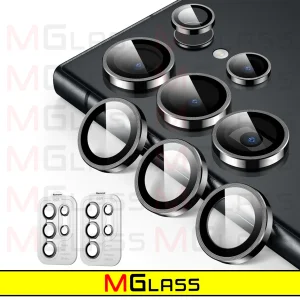 محافظ لنز دوربین ام‌گلس مدل Ring-Metal-MG مناسب برای گوشی موبایل سامسونگ Galaxy S24 Ultra