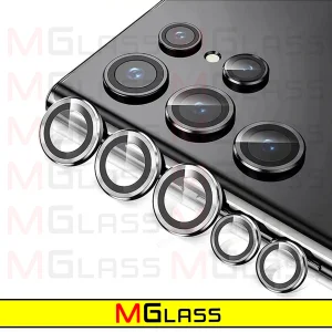 محافظ لنز دوربین ام‌گلس مدل Ring-Metal-MG مناسب برای گوشی موبایل سامسونگ Galaxy S24 Ultra