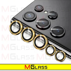 محافظ لنز دوربین ام‌گلس مدل Ring-Metal-MG مناسب برای گوشی موبایل سامسونگ Galaxy S24 Ultra