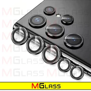 محافظ لنز دوربین ام‌گلس مدل Ring-Metal-MG مناسب برای گوشی موبایل سامسونگ Galaxy S24 Ultra