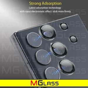 محافظ لنز دوربین ام‌گلس مدل Ring-Metal-MG مناسب برای گوشی موبایل سامسونگ Galaxy S24 Ultra
