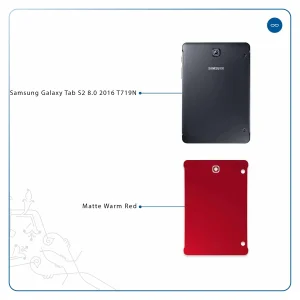 برچسب پوششی ماهوت مدل Matte-Warm-Red مناسب برای تبلت سامسونگ Galaxy Tab S2 8.0 2016 T719N