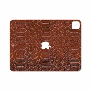 برچسب پوششی ماهوت مدل Brown-Snake-Leather مناسب برای تبلت اپل iPad Pro 11 (GEN 2) 2020 A2231