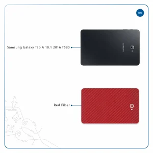 برچسب پوششی ماهوت مدل Red-Fiber مناسب برای تبلت سامسونگ Galaxy Tab A 10.1 2016 T580