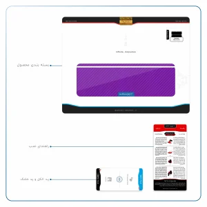 برچسب پوششی ماهوت مدل Purple-Fiber مناسب برای تبلت لنوو Miix 510 2016