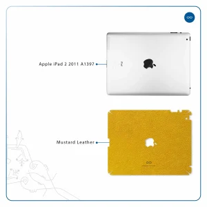 برچسب پوششی ماهوت مدل Mustard-Leather مناسب برای تبلت اپل iPad 2 2011 A1397