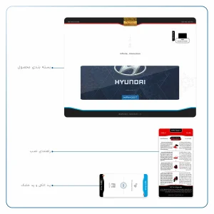 برچسب پوششی ماهوت مدل Hyundai-Logo مناسب برای تبلت اپل iPad Air 2 2014 A1567