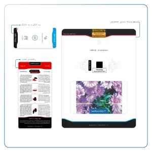 برچسب پوششی ماهوت مدل Purple-Flower مناسب برای تبلت سامسونگ Galaxy Tab A 8.0 2019 T290