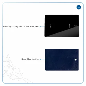 برچسب پوششی ماهوت مدل Deep-Blue-Leather مناسب برای تبلت سامسونگ Galaxy Tab S4 10.5 2018 T830