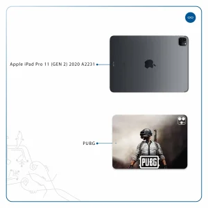 برچسب پوششی ماهوت مدل Pubg-Game مناسب برای تبلت اپل iPad Pro 11 (GEN 2) 2020 A2231