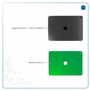 برچسب پوششی ماهوت مدل Matte-Green مناسب برای تبلت اپل iPad Pro 11 2018 A1980