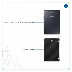 برچسب پوششی ماهوت مدل Carbon-Fiber مناسب برای تبلت سامسونگ Galaxy Tab S2 8.0 2015 T715