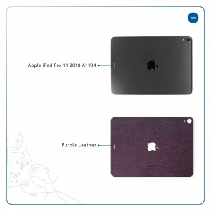 برچسب پوششی ماهوت مدل Purple-Leather مناسب برای تبلت اپل iPad Pro 11 2018 A1934