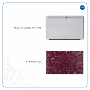 برچسب پوششی ماهوت مدل Red-Wildflower مناسب برای تبلت مایکروسافت Surface 2 RT 2013