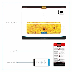 برچسب پوششی ماهوت مدل Yellow-Flower مناسب برای تبلت لنوو Miix 510 2016