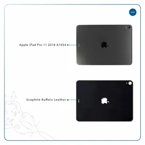 برچسب پوششی ماهوت مدل Graphite Buffalo Leather مناسب برای تبلت اپل iPad Pro 11 2018 A1934