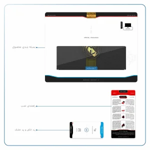 برچسب پوششی ماهوت مدل Real-Madrid-2 مناسب برای تبلت اچ تی سی Nexus 9 2014