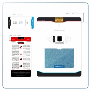 برچسب پوششی ماهوت مدل Blue-Leather مناسب برای تبلت اپل iPad mini 2 2013 A1489