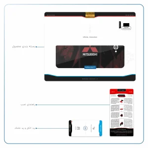 برچسب پوششی ماهوت مدل Mitsubishi Motor مناسب برای تبلت سامسونگ Galaxy Tab A 10.1 2016 T585