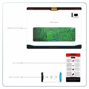 برچسب پوششی ماهوت مدل Green Printed Circuit Board مناسب برای تبلت سامسونگ Galaxy Tab S4 10.5 2018 T830