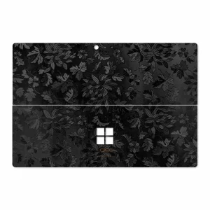 برچسب پوششی ماهوت مدل Black-Wildflower مناسب برای تبلت مایکروسافت Surface Pro 4 2015