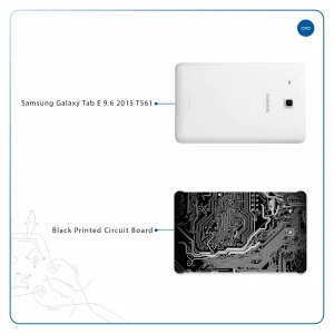 برچسب پوششی ماهوت مدل Black Printed Circuit Board مناسب برای تبلت سامسونگ Galaxy Tab E 9.6 2015 T561
