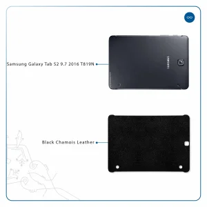 برچسب پوششی ماهوت مدل Black-Chamois-Leather مناسب برای تبلت سامسونگ Galaxy Tab S2 9.7 2016 T819N