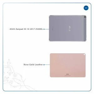 برچسب پوششی ماهوت مدل Rose Gold Leather مناسب برای تبلت ایسوس Zenpad 3S 10 2017 Z500KL