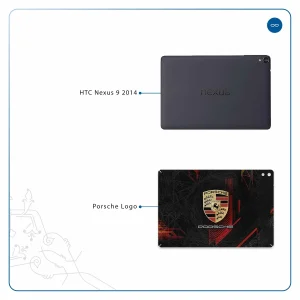 برچسب پوششی ماهوت مدل Porsche-Logo مناسب برای تبلت اچ تی سی Nexus 9 2014