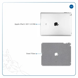 برچسب پوششی ماهوت مدل Steel-Fiber مناسب برای تبلت اپل iPad 2 2011 A1396