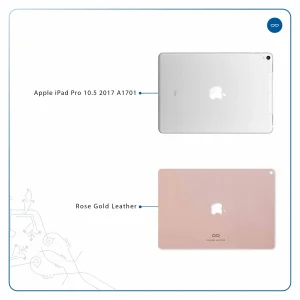 برچسب پوششی ماهوت مدل Rose Gold Leather مناسب برای تبلت اپل iPad Pro 10.5 2017 A1701