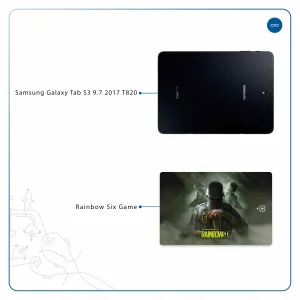 برچسب پوششی ماهوت مدل Rainbow-Six-Game مناسب برای تبلت سامسونگ Galaxy Tab S3 9.7 2017 T820