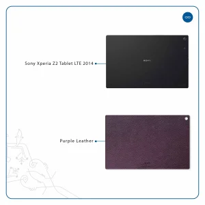 برچسب پوششی ماهوت مدل Purple-Leather مناسب برای تبلت سونی Xperia Z2 Tablet LTE 2014